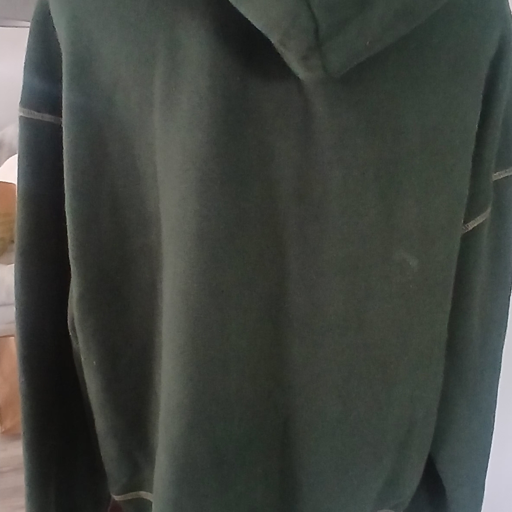 PrettyGarden Women's Green Hooded  Sweatshirt Half Zip.  Sz XL....NWT - Picture 6 of 9